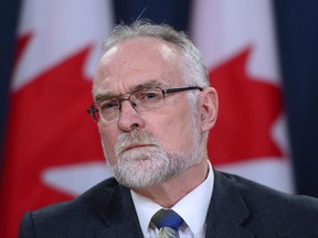 Auditor General Michael Ferguson holds a press conference at the National Press Theatre in Ottawa on Nov. 21, 2017.