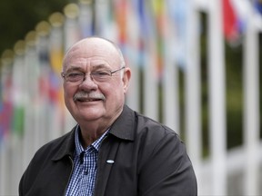 In this Nov. 8, 2017 photo, Warren Entsch poses for a picture near United Nations headquarters in New York. As a self-described straight crocodile hunter from the country's rugged and socially conservative far north, Australian lawmaker Entsch doesn't fit many people's mold of a gay-rights activist. But if a nationwide postal survey this/next week reveals that most Australians want gay marriage legalized, it is Entsch who plans to introduce legislation that could make it a reality as soon as December. (AP Photo/Seth Wenig)