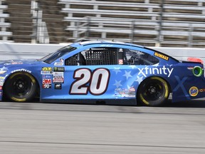 Matt Kenseth drives during practice for the NASCAR Cup series auto race at Texas Motor Speedway in Fort Worth, Texas, Saturday, Nov. 4, 2017. (AP Photo/Larry Papke)