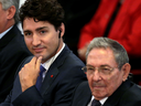 Prime Minister Justin Trudeau and Cuban President Raul Castro in Havana in November 2016, where they discussed the North Korea problem among other things, according to Trudeau.