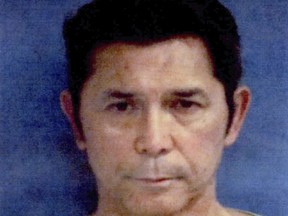 This undated photo provided by the Portland Police Department shows Lou Diamond Phillips. The actor has been charged with DWI in Texas just hours before a scheduled appearance in Corpus Christi. Police in nearby Portland arrested Phillips early Friday, Nov. 3, 2017. Jail records show bond wasn't immediately set for Phillips, who starred in "La Bamba."  (Portland Police Department via AP)