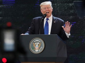 U.S. President Donald Trump speaks during the Asia-Pacific Economic Cooperation summit in Da Nang, Vietnam, on Friday, Nov. 10, 2017.