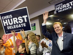 Democrat Chris Hurst defeated Republican Joseph Yost to win House of Delegates District 12 on Tuesday, Nov. 7, 2017, in Blacksburg, Va.