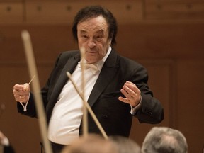 Charles Dutoit conducts the Orchestre symphonique de Montreal at the Maison Symphonique de Montreal in Montreal on Thursday February 18, 2016. (Allen McInnis / MONTREAL GAZETTE)