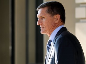 Michael Flynn, former national security advisor to President Donald Trump, leaves following his plea hearing at the Prettyman Federal Courthouse December 1, 2017 in Washington, DC.