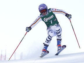 Germany's Viktoria Rebensburg competes during an alpine ski women's World Cup giant slalom, in Lienz, Austria, Friday, Dec. 29, 2017.