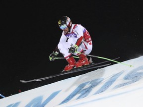 Austria's Marcel Hirscher competes during an alpine ski, men's World Cup parallel giant slalom in Alta Badia, Italy, Monday, Dec. 18, 2017.