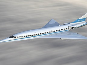 An artist's rendering of the Boom supersonic jet