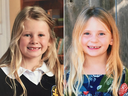 Chloe Berry, 6, and her sister Aubrey Berry, 4.
