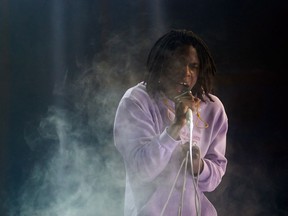 Daniel Caesar performs at Toronto's Danforth Music Hall on Sunday, December 17, 2017.