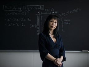 Mary Reid, professor of math education at the University of Toronto's Ontario Institute for Studies in Education, poses for a portrait in Toronto on Friday, December 8, 2017.