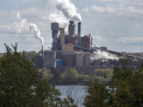 The Northern Pulp Nova Scotia Corporation mill is seen in Abercrombie, N.S. on Wednesday, Oct. 11, 2017.