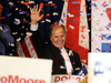 Democratic U.S. Senator-elect Doug Jones greets supporters on Dec. 12, 2017 in Birmingham, Alabama.