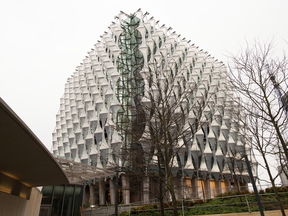 The new U.S. embassy building in London, England, on Dec. 13, 2017.