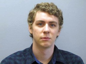 This Sept. 6, 2016 file photo provided by the Greene County Sheriff's Office shows former Stanford University swimmer Brock Turner at the sheriff's office in Xenia, Ohio, as he registered as a sex offender following his conviction on sexual assault charges in California.