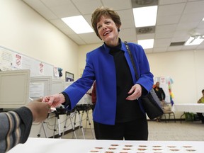 Atlanta mayoral candidate Mary Norwood votes in today's run off election for mayor in Atlanta Tuesday, Dec. 5, 2017. She is in a run off with Keisha Lance Bottoms.