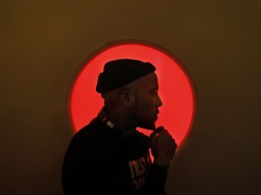 Rapper Jeezy is photographed at his recording studio in Atlanta, Wednesday, Dec. 6, 2017. Jeezy is using his testimony of overcoming life's daunting obstacles to inspire listeners to "trust the process" through his new album, "Pressure, which releases Friday.