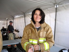 Liane Tessier is shown in a handout photo. Tessier, a former firefighter, says her 12-year battle against "systemic" gender discrimination has ended with a settlement that will see a public apology issued by the city of Halifax during a news conference on Monday. THE CANADIAN PRESS/HO-Courtesy of Liane Tessier MANDATORY CREDIT