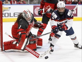 Goalie Shannon Szabados is one of the veteran leaders selected Friday to represent Canada in women's hockey at the Olympics in February in Pyeongchang.