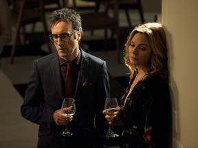 Don McKellar and Kim Cattrall in Sensitive Skin.