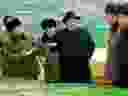 North Korean leader Kim Jong-un visiting Samjiyon County in Ryanggang Province. 