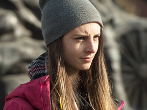 Lindsay Shepherd at a free speech rally in late November.