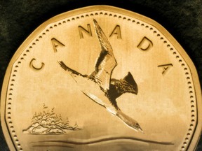 At 11:50 a.m. ET, the Canadian dollar was trading at 78.19, down 0.57 US cents.