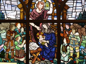 The Children's window with its Canadian themes at St. Mary's Anglican Church in Regina, Sask. Canon Claude Schroeder, rector at St. Mary's, says before the internet age  bombarded us with images, the church was one of the only places to see light passing through images.