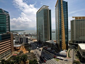 A view of downtown Port of Spain, capital of the island of Trinidad and Tobago, on October 15, 2008.