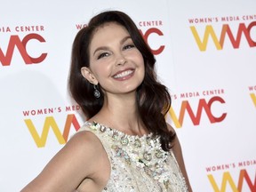 FILE - In this Oct. 26, 2017 file photo, actress Ashley Judd attends The Women's Media Center 2017 Women's Media Awards at Capitale in New York. The women who initially spoke out against sexual misconduct in Hollywood this fall have been named The Associated Press Entertainer of the Year. The reckoning began in early October when a bombshell New York Times article revealed decades of sexual harassment against women - employees and actresses, including Judd - by movie mogul Harvey Weinstein.