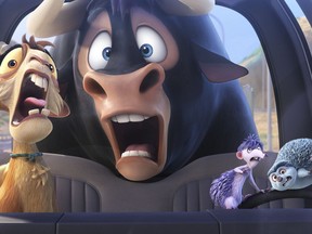 This image released by Twentieth Century Fox shows a scene from the animated film, "Ferdinand." (Twentieth Century Fox via AP)