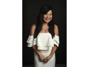 This Dec. 3, 2017 photo shows actress Kelly Marie Tran posing for a portrait during the "Star Wars: The Last Jedi" press junket in Los Angeles. Tran stars as Rose in the latest installment of the "Star Wars" franchise, in theaters on Dec. 15.