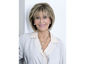 In this March 24, 2017 photo, Jane Fonda, star of "Grace and Frankie," poses for a portrait in New York to promote the third season of the comedy series on Netflix. Fonda says she thinks having more women in power across all industries will help reduce the number of sexual harassment claims.