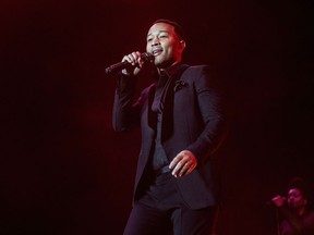FILE - In this June 30, 2017 file photo, John Legend performs at the 2017 Essence Festival at the Mercedes-Benz Superdome, in New Orleans. Legend will take the stage at the Telenor Arena in Oslo, Norway on Dec. 11 for Nobel Peace Prize Concert, which honors the International Campaign to Abolish Nuclear Weapons. Other performers include Zara Larsson, Sigrid, Matoma and Lukas Graham.
