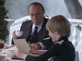This image released by Sony Pictures shows Christopher Plummer, left, and Charlie Shotwell in a scene from "All the Money in the World."