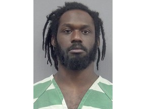 This undated photo provided by the Gainsville, Fla., Police Department shows WWE wrestler Rich Swann. Swann is being held without bail in a Florida jail after he was arrested Saturday, Dec. 9, 2017and charged with battery and false imprisonment. According to Gainesville Police, Swann was arguing with his wife, who is also a wrestler.  (Gainesville Police Department via AP)