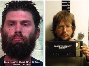 Samuel Shaffer (left) and John Coltharp were members of a religious sect living in the Utah desert, police say.