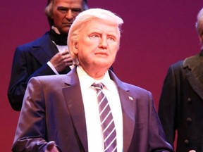 An animatronic version of President Trump at the Hall of Presidents at Walt Disney World in Orlando.
