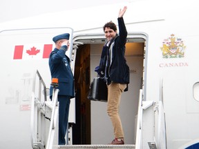 Prime Minister Justin Trudeau departs Vancouver, B.C. on Saturday, Dec. 2, 2017., on route to China.