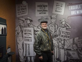 Local historian and heritage advocate Fred Bradley at the Alberta Provincial Police Barracks historical site in Coleman, Alberta, November 24, 2017. A notorious 1922 police shooting in southwestern Alberta and the sensational trial that followed caused many to wonder whether enforcing alcohol prohibition was worth the trouble.THE CANADIAN PRESS/Todd Korol