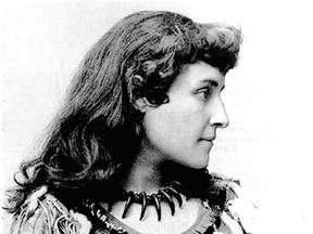 E. Pauline Johnson was an Indigenous poet. Her father was a Mohawk Chief and her mother was English.