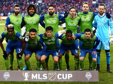 The Seattle Sounders starting 11.