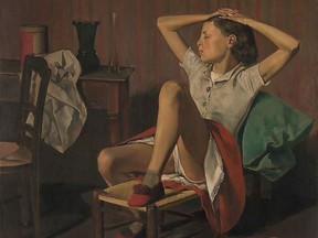 Details from "Thérèse Dreaming" (1938) by Balthus, born Balthasar Klossowski.