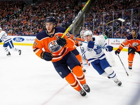 Edmonton Oilers captain Connor McDavid skates against the Toronto Maple Leafs on Nov. 30.