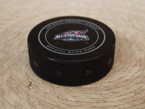 The NHL used special pucks with chips in them at the 2015 all-star weekend in Columbus as part of an experiment to track player and puck movement.