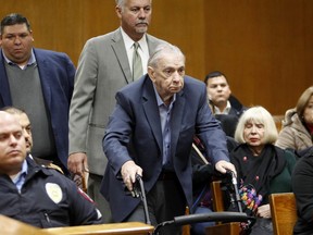 John Feit enters the 92nd state District Court before the verdict was read in his trial for the 1960 murder of Irene Garza Thursday, Dec. 7, 2017, at the Hidalgo County Courthouse in Edinburg, Texas. Feit was found guilty of Garza's murder.