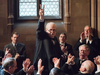 Gary Oldman as Winston Churchill in a scene from Darkest Hour.