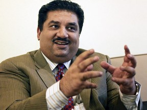 Khurram Dastgir Khan, Pakistan's defence minister, gestures as he speaks during an interview in Islamabad, Pakistan, on Tuesday, Oct. 8, 2013.