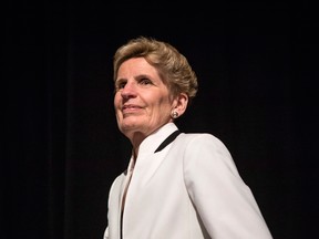 Ontario Premier Kathleen Wynne. Two-thirds of Ontario residents support the province's minimum wage increase, according to a new poll.