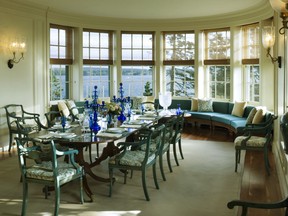 This dining room in a house on Penobscot Bay, Maine, is featured in the book "Classical Principles for Modern Design: Lessons From Edith Wharton and Ogden Codman's The Decoration of Houses," by Thomas Jayne.